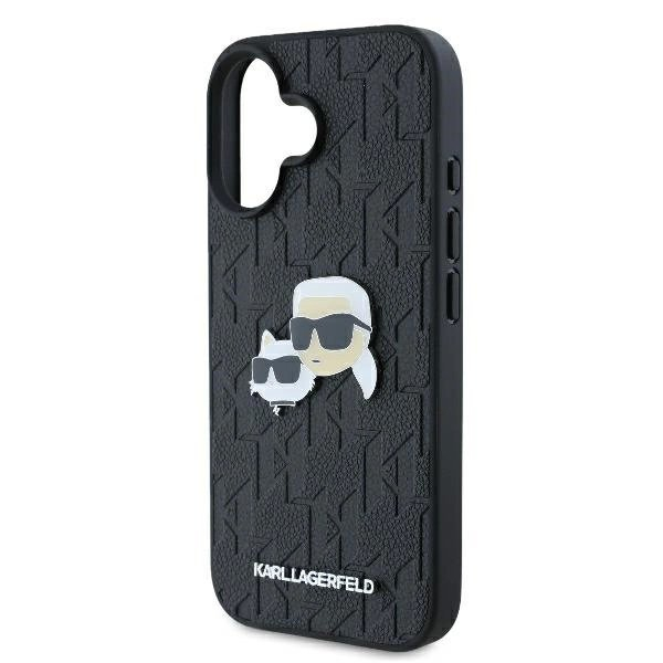Dėklas Karl Lagerfeld Monogram Karl Choupette Head Pin iPhone 16 - Juodas 5 Dėklas Karl Lagerfeld Monogram Karl Choupette Head Pin iPhone 16 - Juodas 5