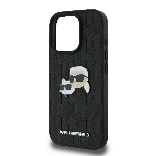 Dėklas Karl Lagerfeld Monogram Karl Choupette Head Pin iPhone 16 Pro - Juodas 5 Dėklas Karl Lagerfeld Monogram Karl Choupette Head Pin iPhone 16 Pro - Juodas 5