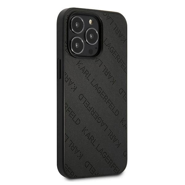 Karl Lagerfeld Perforated Allover Dėklas skirtas iPhone 13 Pro / 13 6.1" - Juodas 3 Karl Lagerfeld Perforated Allover Dėklas skirtas iPhone 13 Pro / 13 6.1" - Juodas 3