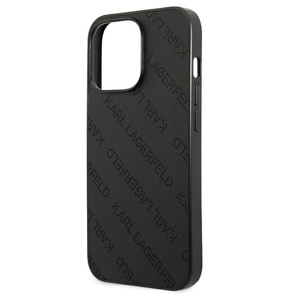 Karl Lagerfeld Perforated Allover iPhone 13 Pro Max 6.7&quot; Dėklas - Juodas 5