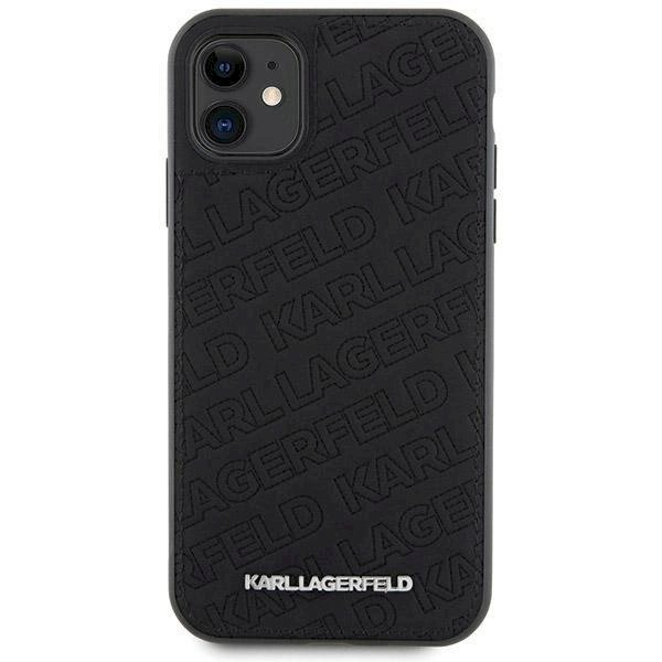 Karl Lagerfeld Quilted K Pattern dėklas skirtas iPhone 11 / Xr - Juodas 2 Karl Lagerfeld Quilted K Pattern dėklas skirtas iPhone 11 / Xr - Juodas 2