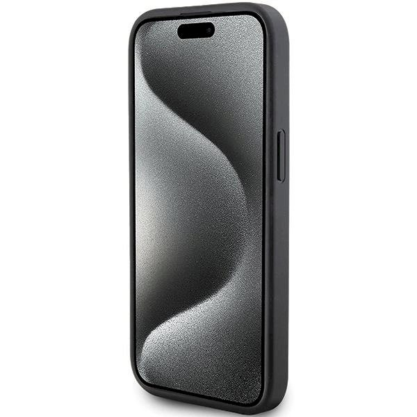 Karl Lagerfeld Quilted K Pattern dėklas skirtas iPhone 15 - Juodas 4 Karl Lagerfeld Quilted K Pattern dėklas skirtas iPhone 15 - Juodas 4