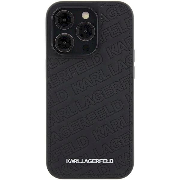 Karl Lagerfeld Quilted K Pattern dėklas skirtas iPhone 15 Pro - Juodas 2 Karl Lagerfeld Quilted K Pattern dėklas skirtas iPhone 15 Pro - Juodas 2