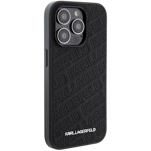 Karl Lagerfeld Quilted K Pattern dėklas skirtas iPhone 15 Pro - Juodas 3 Karl Lagerfeld Quilted K Pattern dėklas skirtas iPhone 15 Pro - Juodas 3