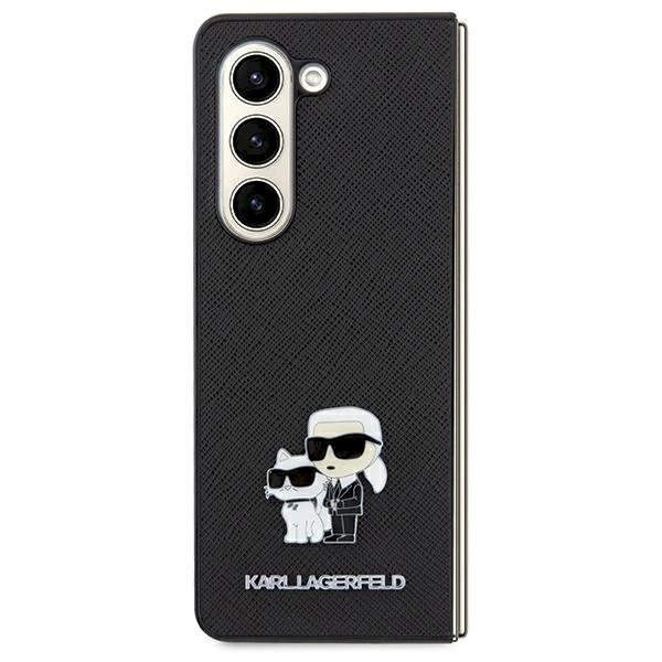 Karl Lagerfeld Saffiano Karl Choupette Pin dėklas Samsung Galaxy A35 - Juodas Karl Lagerfeld Saffiano Karl Choupette Pin dėklas Samsung Galaxy A35 - Juodas