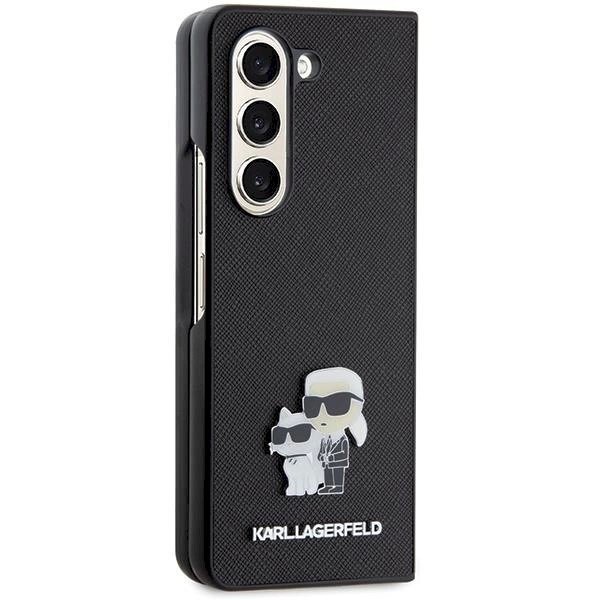 Dėklas Karl Lagerfeld Saffiano Karl&Choupette Pin case for Samsung Galaxy Z Fold 5 - Juodas 4 Dėklas Karl Lagerfeld Saffiano Karl&Choupette Pin case for Samsung Galaxy Z Fold 5 - Juodas 4