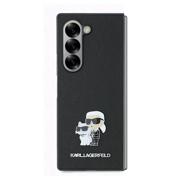 Karl Lagerfeld Saffiano Metal Pin Dėklas Samsung Galaxy Z Fold 6 - juodas 1 Karl Lagerfeld Saffiano Metal Pin Dėklas Samsung Galaxy Z Fold 6 - juodas 1