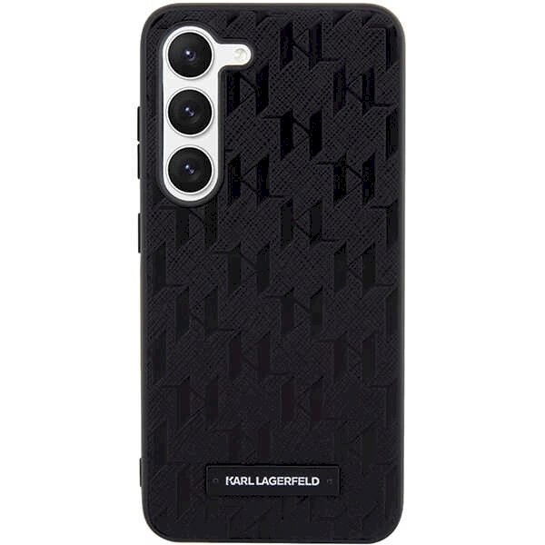 Karl Lagerfeld Saffiano Mono Metal Logo dėklas Samsung Galaxy S24+ - Juodas 2 Karl Lagerfeld Saffiano Mono Metal Logo dėklas Samsung Galaxy S24+ - Juodas 2