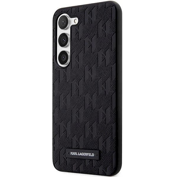 Karl Lagerfeld Saffiano Mono Metal Logo dėklas Samsung Galaxy S24 - Juodas 1 Karl Lagerfeld Saffiano Mono Metal Logo dėklas Samsung Galaxy S24 - Juodas 1