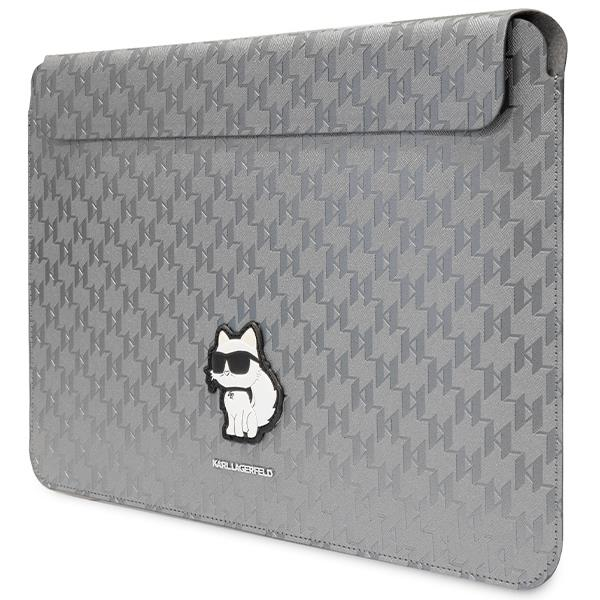 Originalus dėklas Karl Lagerfeld Saffiano Monogram Choupette KLCS14SAKHPCG 14 Laptop Case - Sidabrinis 1 Originalus dėklas Karl Lagerfeld Saffiano Monogram Choupette KLCS14SAKHPCG 14 Laptop Case - Sidabrinis 1