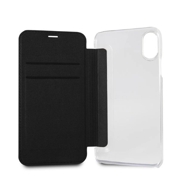 Karl Lagerfeld Signature Glitter iPhone X/Xs Dėklas - Juodas 3