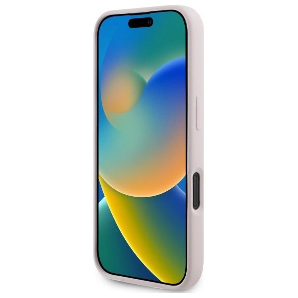 Karl Lagerfeld Silikoninis Dėklas Heads Print MagSafe skirtas iPhone 16 - Rožinis 4