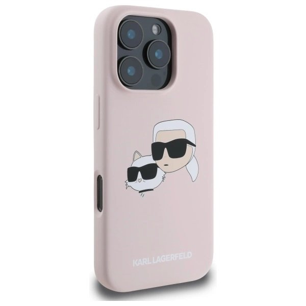 Karl Lagerfeld Silikoninis Dėklas Heads Print MagSafe skirtas iPhone 16 Pro Max - Rožinis 3 Karl Lagerfeld Silikoninis Dėklas Heads Print MagSafe skirtas iPhone 16 Pro Max - Rožinis 3