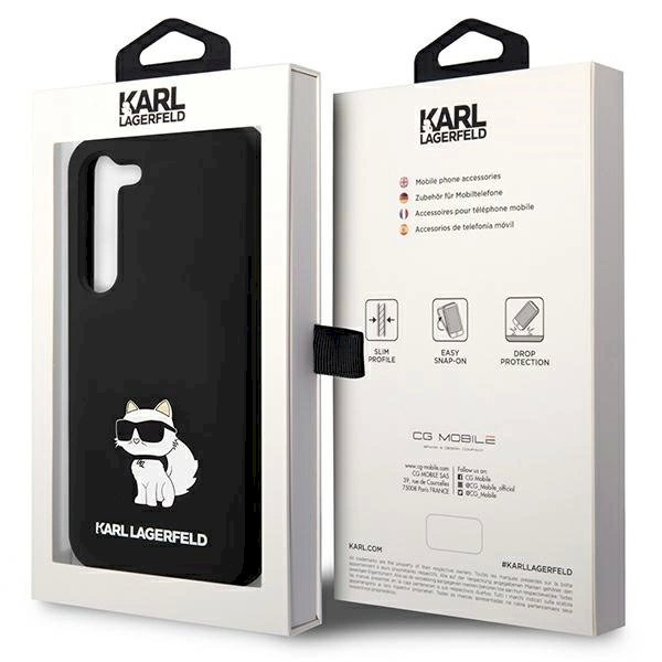 Originalus Karl Lagerfeld Dėklas Silicone ChoupetteSamsung Galaxy S24 - Juodas 7 Originalus Karl Lagerfeld Dėklas Silicone ChoupetteSamsung Galaxy S24 - Juodas 7
