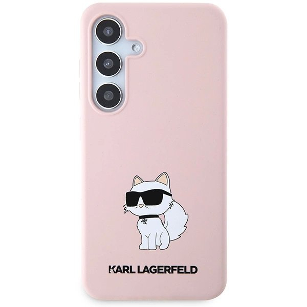 Karl Lagerfeld Silikoninis Choupette Dėklas skirtas Samsung Galaxy S24+ - Rožinis 2