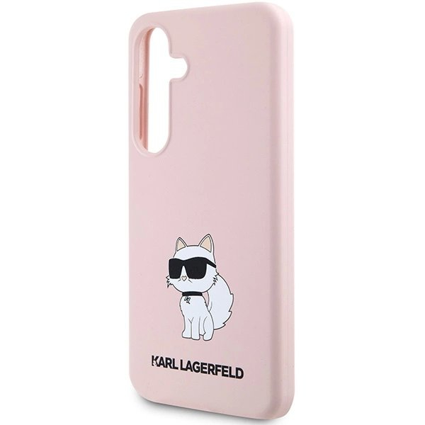 Karl Lagerfeld Silikoninis Choupette Dėklas skirtas Samsung Galaxy S24+ - Rožinis 5