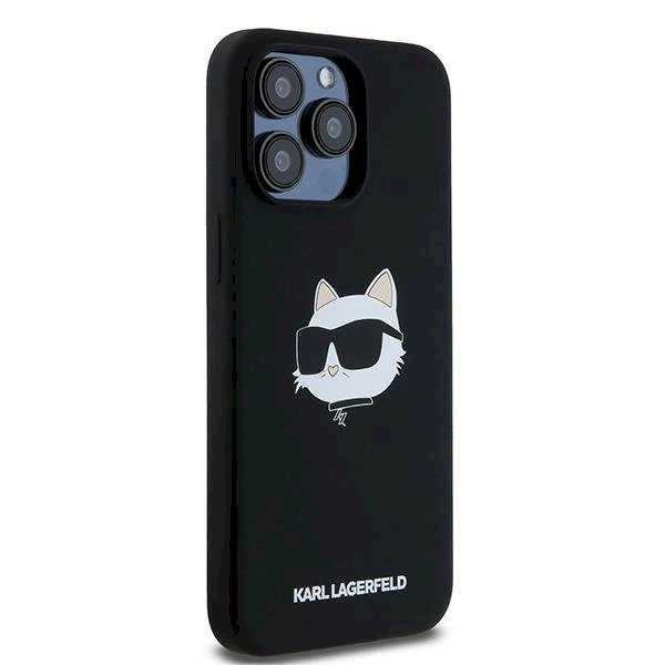 Karl Lagerfeld Silicone Choupette Head MagSafe dėklas iPhone 15 Pro Max - Juodas 3 Karl Lagerfeld Silicone Choupette Head MagSafe dėklas iPhone 15 Pro Max - Juodas 3
