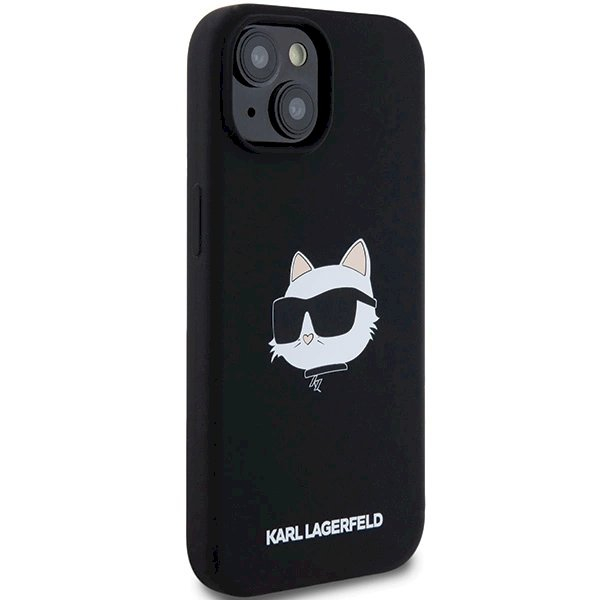 Karl Lagerfeld Silicone Choupette Head MagSafe dėklas iPhone 15/14/13 - Juodas 3 Karl Lagerfeld Silicone Choupette Head MagSafe dėklas iPhone 15/14/13 - Juodas 3