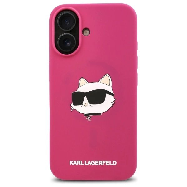 iPhone 16 – Karl Lagerfeld Silicone Choupette Head Print MagSafe dėklas - Fuksija 2 iPhone 16 – Karl Lagerfeld Silicone Choupette Head Print MagSafe dėklas - Fuksija 2