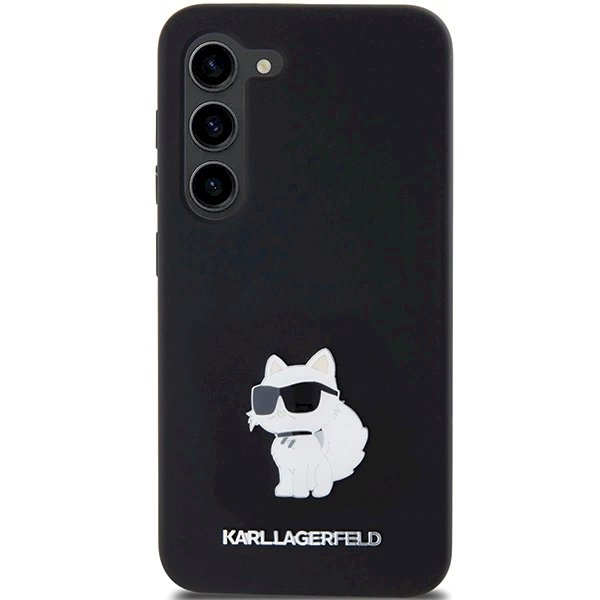 Originalus Karl Lagerfeld Dėklas Silicone Choupette Metal PinSamsung Galaxy S23 - Juodas 2 Originalus Karl Lagerfeld Dėklas Silicone Choupette Metal PinSamsung Galaxy S23 - Juodas 2