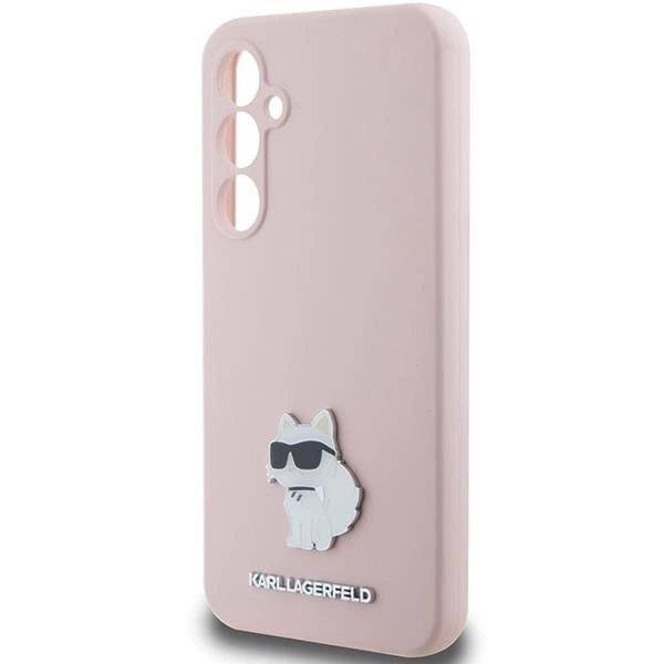 Dėklas Karl Lagerfeld Silicone Choupette Metal Pin case for Samsung Galaxy S23 FE - Rožinis 5 Dėklas Karl Lagerfeld Silicone Choupette Metal Pin case for Samsung Galaxy S23 FE - Rožinis 5