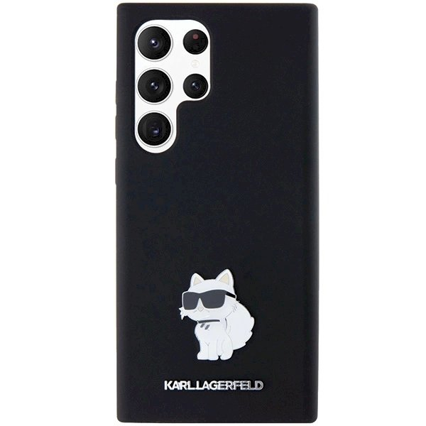 Originalus Karl Lagerfeld Dėklas Silicone Choupette Metal PinSamsung Galaxy S23 Ultra - Juodas 2 Originalus Karl Lagerfeld Dėklas Silicone Choupette Metal PinSamsung Galaxy S23 Ultra - Juodas 2