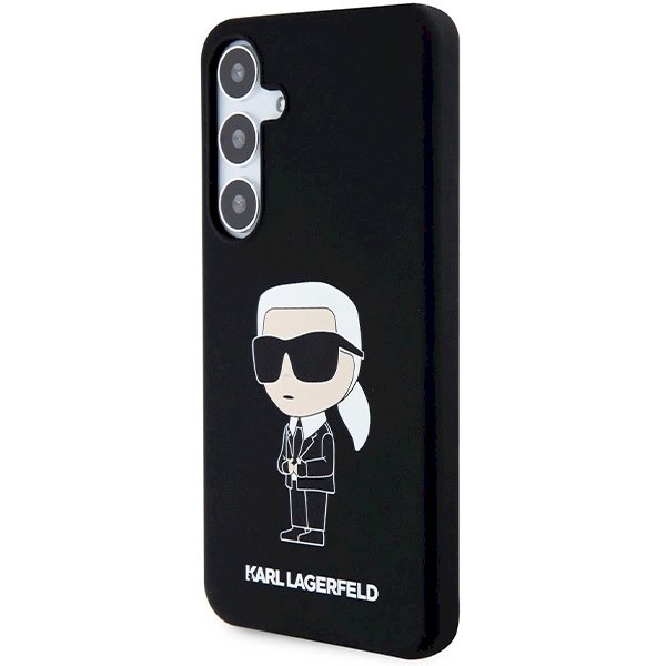 Originalus Karl Lagerfeld Dėklas Silicone IkonikSamsung Galaxy S24+ - Juodas 1 Originalus Karl Lagerfeld Dėklas Silicone IkonikSamsung Galaxy S24+ - Juodas 1