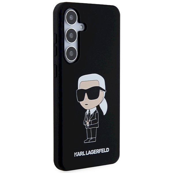 Originalus Karl Lagerfeld Dėklas Silicone IkonikSamsung Galaxy S24 - Juodas 3 Originalus Karl Lagerfeld Dėklas Silicone IkonikSamsung Galaxy S24 - Juodas 3