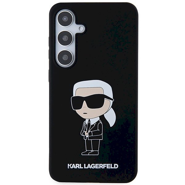 Originalus Karl Lagerfeld Dėklas Silicone IkonikSamsung Galaxy S24+ - Juodas 2 Originalus Karl Lagerfeld Dėklas Silicone IkonikSamsung Galaxy S24+ - Juodas 2