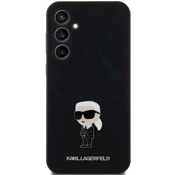 Dėklas Karl Lagerfeld Silicone Ikonik Metal Pin case for Samsung Galaxy S23 FE - Juodas 2 Dėklas Karl Lagerfeld Silicone Ikonik Metal Pin case for Samsung Galaxy S23 FE - Juodas 2