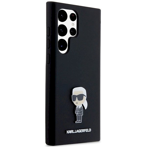 Originalus Karl Lagerfeld Dėklas Silicone Ikonik Metal PinSamsung Galaxy S23 Ultra - Juodas 3 Originalus Karl Lagerfeld Dėklas Silicone Ikonik Metal PinSamsung Galaxy S23 Ultra - Juodas 3