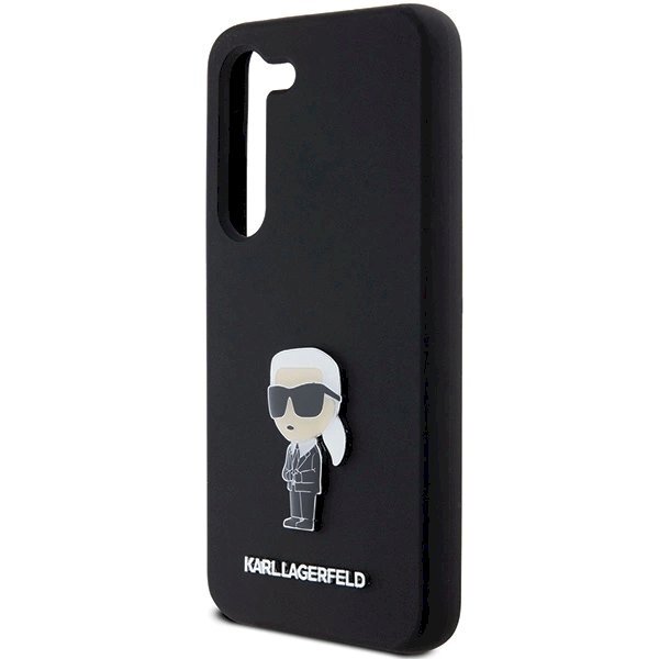 Karl Lagerfeld Silicone Ikonik Metal Pin dėklas Samsung Galaxy S24 - Juodas 5 Karl Lagerfeld Silicone Ikonik Metal Pin dėklas Samsung Galaxy S24 - Juodas 5