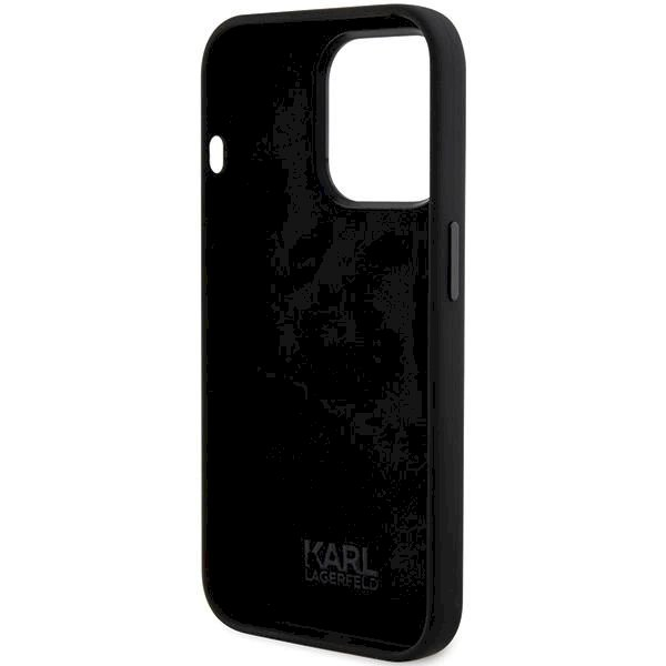 Karl Lagerfeld Silicone Ikonik Metal Pin dėklas skirtas iPhone 15 Pro - Juodas 6 Karl Lagerfeld Silicone Ikonik Metal Pin dėklas skirtas iPhone 15 Pro - Juodas 6