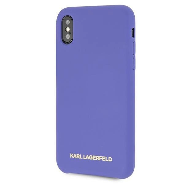 Karl Lagerfeld Silikoninis iPhone X/Xs Dėklas - Violetinis 1 Karl Lagerfeld Silikoninis iPhone X/Xs Dėklas - Violetinis 1