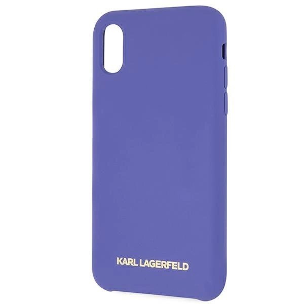 Karl Lagerfeld Silikoninis iPhone X/Xs Dėklas - Violetinis 2