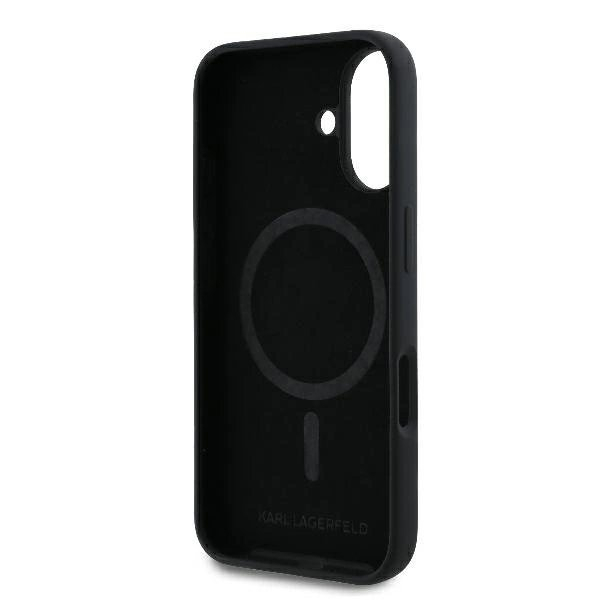 Dėklas Karl Lagerfeld Silicone KarlChoupette Heads Ring MagSafe iPhone 16 Plus - Juodas 6 Dėklas Karl Lagerfeld Silicone KarlChoupette Heads Ring MagSafe iPhone 16 Plus - Juodas 6