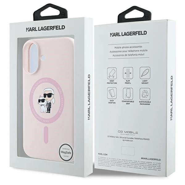 iPhone 16 Karl Lagerfeld Silicone Karl&Choupette Heads Ring MagSafe dėklas - rožinis 7 iPhone 16 Karl Lagerfeld Silicone Karl&Choupette Heads Ring MagSafe dėklas - rožinis 7