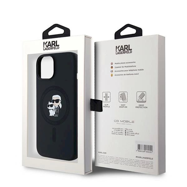 Karl Lagerfeld Silicone Karl Choupette MagSafe dėklas iPhone 15 / 14 / 13 - Juodas 7 Karl Lagerfeld Silicone Karl Choupette MagSafe dėklas iPhone 15 / 14 / 13 - Juodas 7