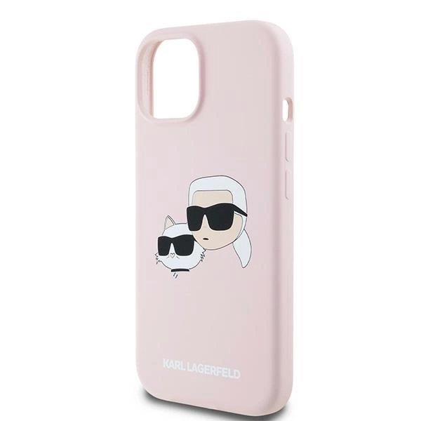 Karl Lagerfeld Silicone Karl Choupette MagSafe dėklas iPhone 15 / 14 / 13 - Rožinis 5 Karl Lagerfeld Silicone Karl Choupette MagSafe dėklas iPhone 15 / 14 / 13 - Rožinis 5