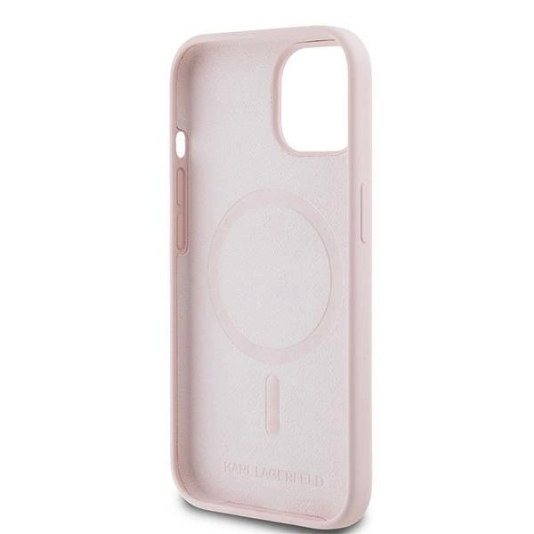 Karl Lagerfeld Silicone Karl Choupette MagSafe dėklas iPhone 15 / 14 / 13 - Rožinis 6 Karl Lagerfeld Silicone Karl Choupette MagSafe dėklas iPhone 15 / 14 / 13 - Rožinis 6