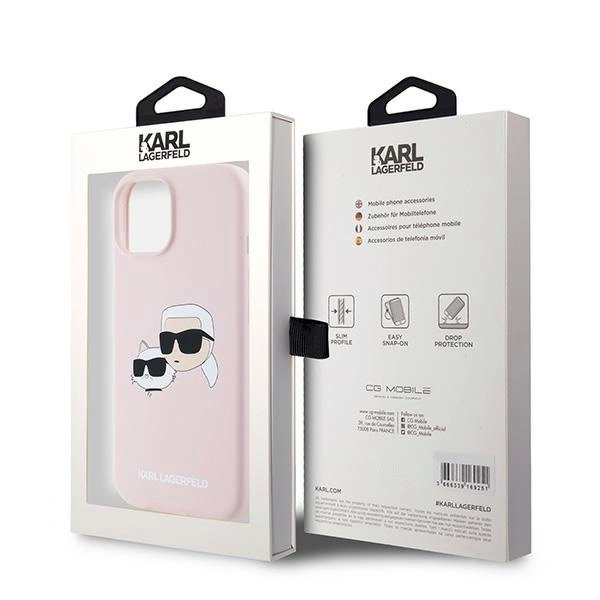 Karl Lagerfeld Silicone Karl Choupette MagSafe dėklas iPhone 15 / 14 / 13 - Rožinis 7 Karl Lagerfeld Silicone Karl Choupette MagSafe dėklas iPhone 15 / 14 / 13 - Rožinis 7
