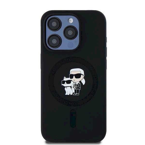 Karl Lagerfeld Silicone Karl Choupette MagSafe dėklas iPhone 15 Pro - Juodas 2 Karl Lagerfeld Silicone Karl Choupette MagSafe dėklas iPhone 15 Pro - Juodas 2