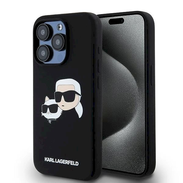 Karl Lagerfeld Silicone Karl Choupette MagSafe dėklas iPhone 15 Pro Max - Juodas Karl Lagerfeld Silicone Karl Choupette MagSafe dėklas iPhone 15 Pro Max - Juodas