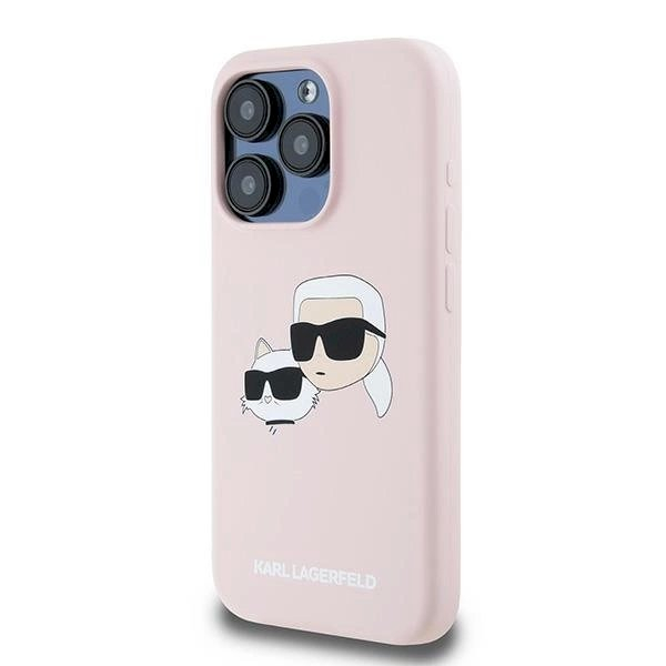 Karl Lagerfeld Silicone Karl Choupette MagSafe dėklas iPhone 15 Pro Max - Rožinis 1 Karl Lagerfeld Silicone Karl Choupette MagSafe dėklas iPhone 15 Pro Max - Rožinis 1