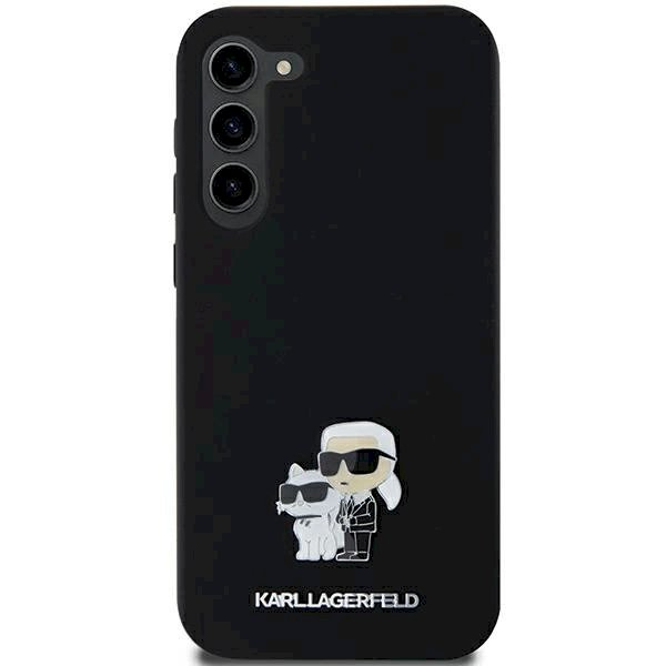 Karl Lagerfeld Silicone Karl Choupette Metal Pin dėklas Samsung Galaxy A35 - Juodas Karl Lagerfeld Silicone Karl Choupette Metal Pin dėklas Samsung Galaxy A35 - Juodas