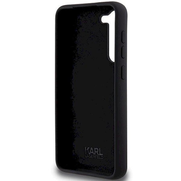 Originalus Karl Lagerfeld Dėklas Silicone KarlChoupette Metal PinSamsung Galaxy S23+ - Juodas 6 Originalus Karl Lagerfeld Dėklas Silicone KarlChoupette Metal PinSamsung Galaxy S23+ - Juodas 6