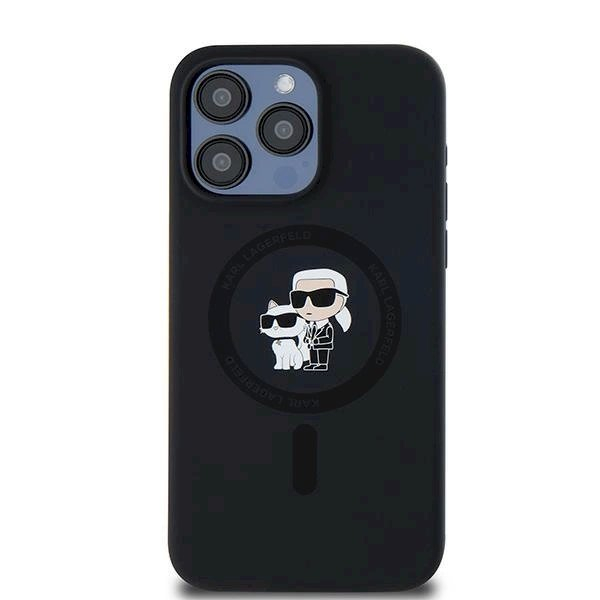 Karl Lagerfeld Silicone Karl Choupette Ring MagSafe dėklas iPhone 15 Pro Max - Juodas 2 Karl Lagerfeld Silicone Karl Choupette Ring MagSafe dėklas iPhone 15 Pro Max - Juodas 2