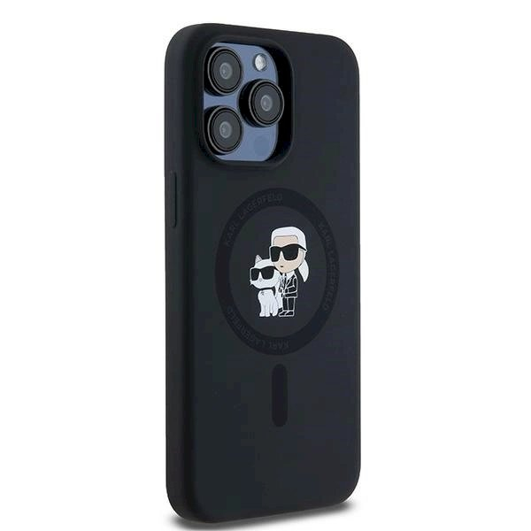 Karl Lagerfeld Silicone Karl Choupette Ring MagSafe dėklas iPhone 15 Pro Max - Juodas 3 Karl Lagerfeld Silicone Karl Choupette Ring MagSafe dėklas iPhone 15 Pro Max - Juodas 3