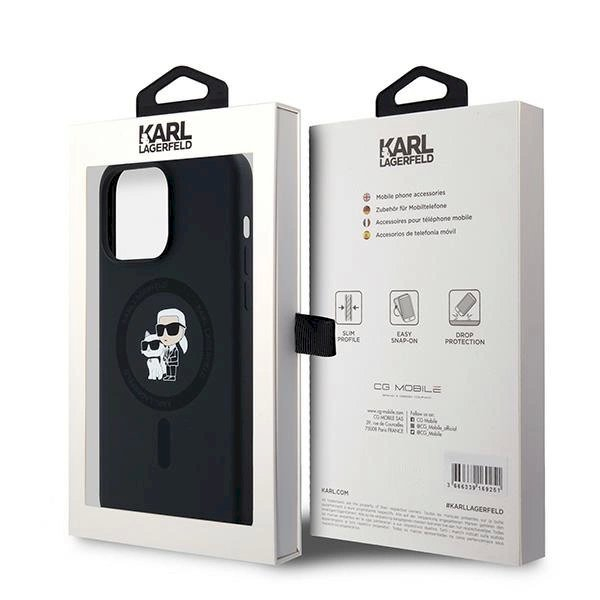 Karl Lagerfeld Silicone Karl Choupette Ring MagSafe dėklas iPhone 15 Pro Max - Juodas 7 Karl Lagerfeld Silicone Karl Choupette Ring MagSafe dėklas iPhone 15 Pro Max - Juodas 7