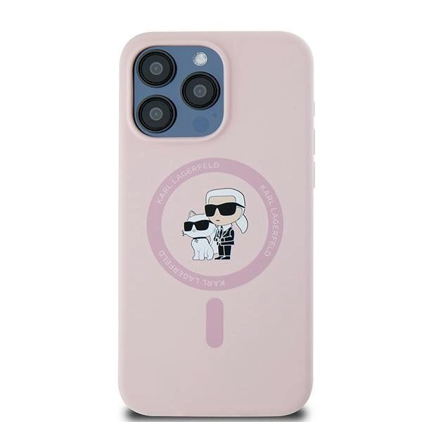 Karl Lagerfeld Silicone Karl Choupette Ring MagSafe dėklas iPhone 15 Pro Max - Rožinis 2 Karl Lagerfeld Silicone Karl Choupette Ring MagSafe dėklas iPhone 15 Pro Max - Rožinis 2